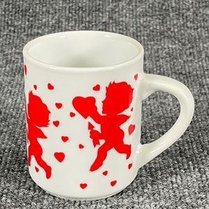 *Vintage Angel Cupid Red Cherub Mug